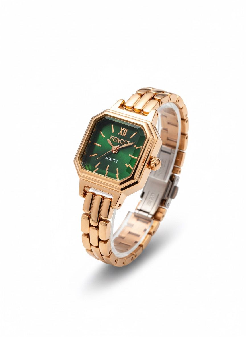 ساعت مچی زنانه فنچی (FENCCI) صفحه سبز بند...